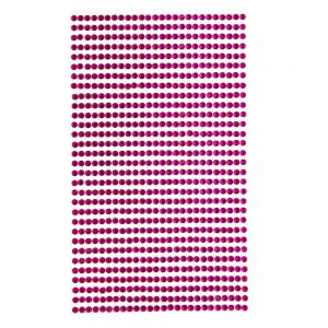 Kryształki samoprzylepne dpCraft 3mm, 806szt, Fuchsia